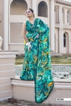 Chhanchhan By Vallabhi Georgette Abstract Printed Saree Wholesale In India
